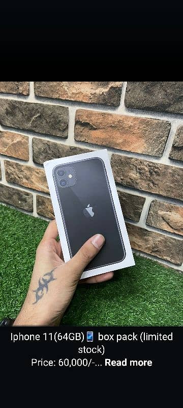 iPhone 11 box pack jv 64gb 0