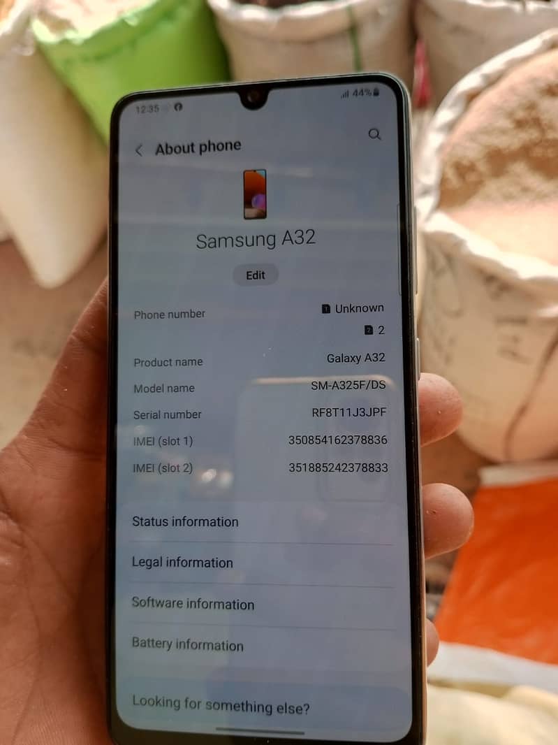 Samsung a32 6gb 128 condition good display  fingerprint  pech approved 4