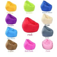 Bean bags available in all colors in perchute