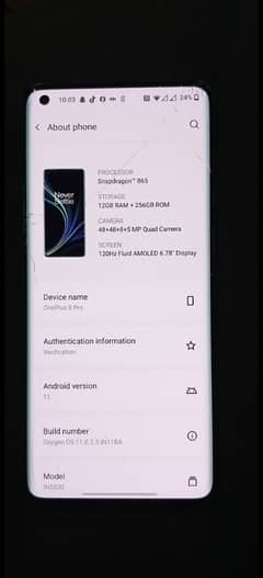 OnePlus 8 pro 12 gb ram 256 gb storage patched