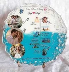 Celebrate Your Little One with a Customized Resin Birth Plaque!