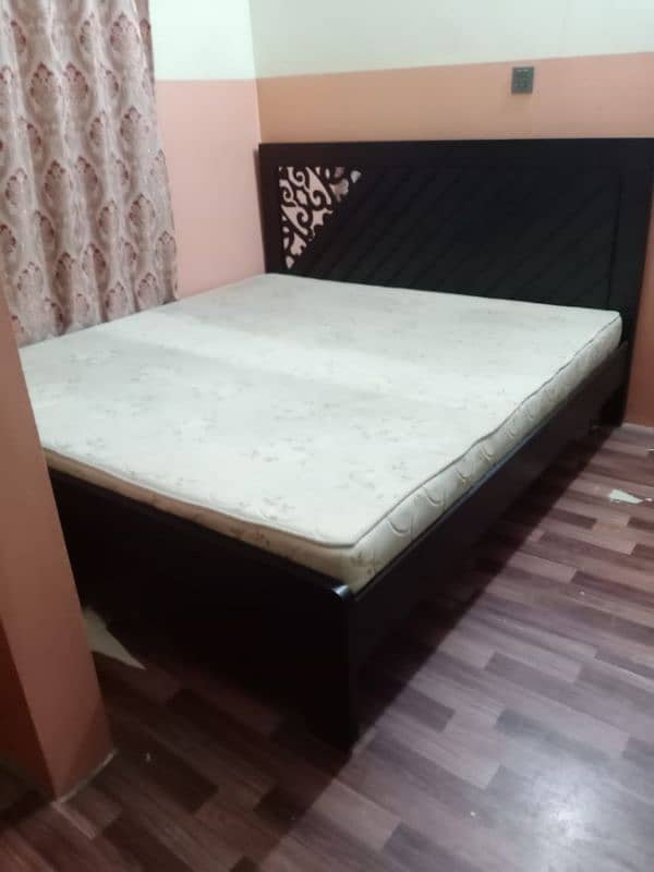 Double bed for sale with mattress 1