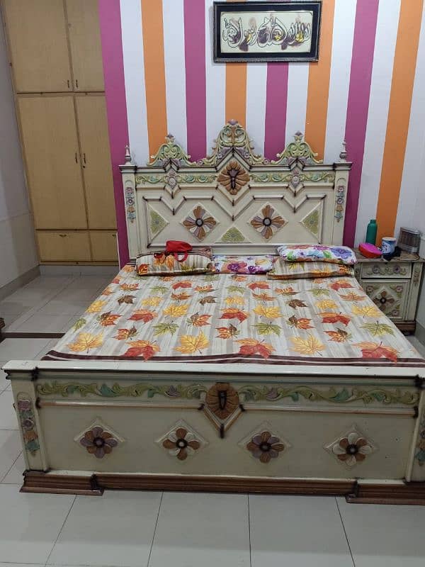 Bed Wooden Set Complete For Sale 0