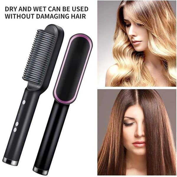 Electric Professional Hair Straightening Brush 1