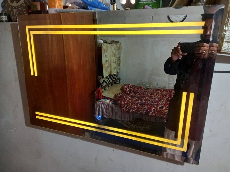 Glass mirror led light 1