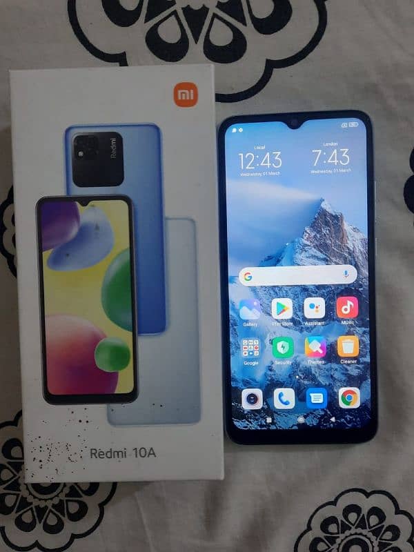 redmi 10A all ok with box chrgr 4gb/128gb 1