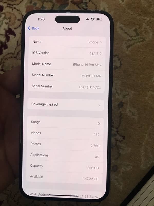 IPHONE 14 Pro Max 256gb 5