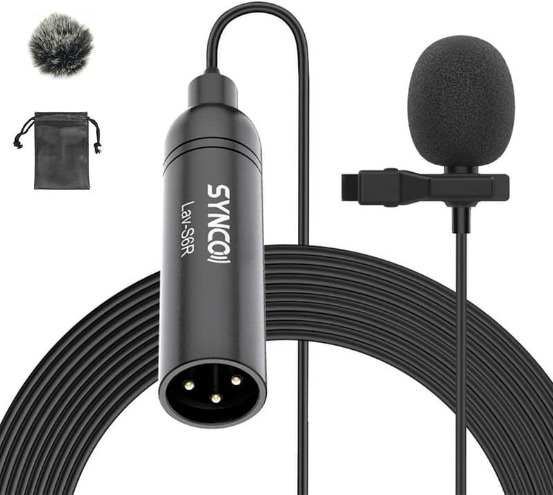 Synco Lav-S6R | Pro XLR Wired Lavialer MIC | Microphone | 0