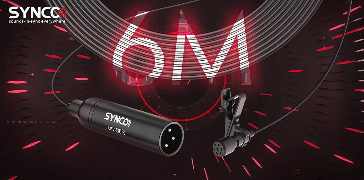 Synco Lav-S6R | Pro XLR Wired Lavialer MIC | Microphone | 3