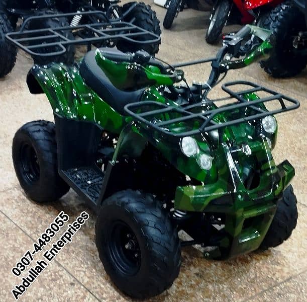 107cc 8 lights model atv quad bike 4 wheel for sale delivery all Pak 1