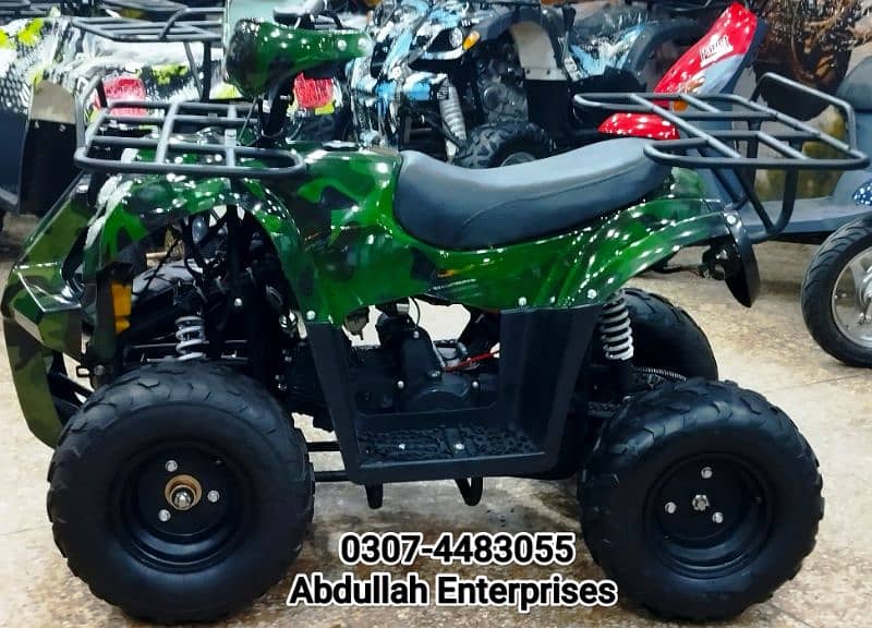 107cc 8 lights model atv quad bike 4 wheel for sale delivery all Pak 3