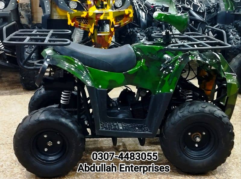 107cc 8 lights model atv quad bike 4 wheel for sale delivery all Pak 4