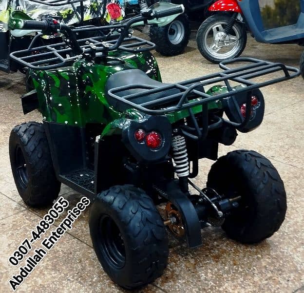 107cc 8 lights model atv quad bike 4 wheel for sale delivery all Pak 5