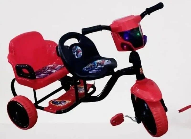 Kid's Double Seat Tricycle With Lights And Music 2