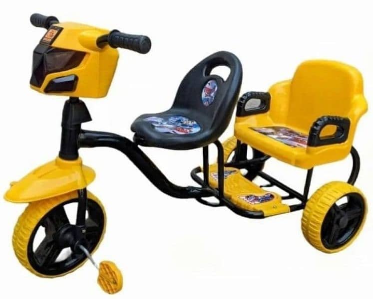 Kid's Double Seat Tricycle With Lights And Music 1