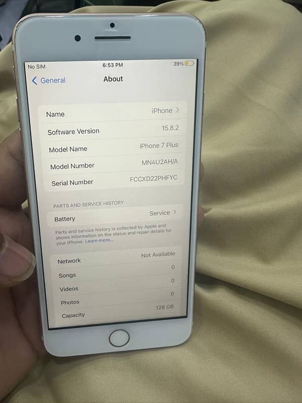 Iphone 7 plus 128Gb PTA Approved ROSE Gold 1