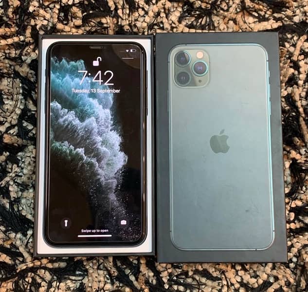 IPHONE 11 PRO MAX 256GB NON PTA FACTORY UNLOCKED WATER PACKED 1