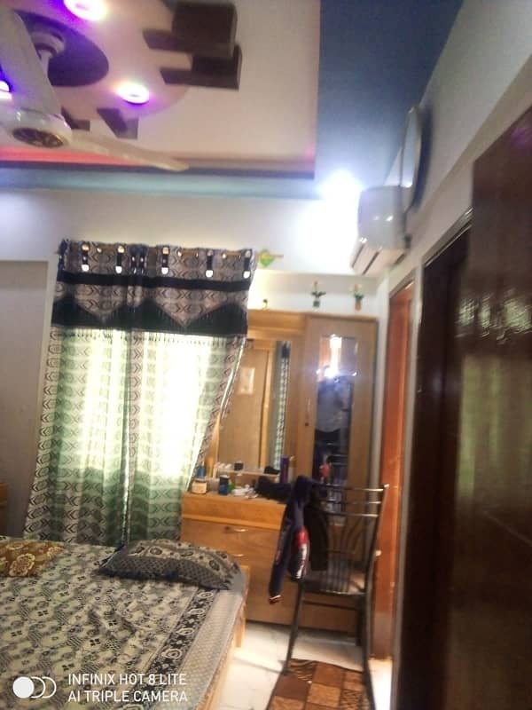 Flat For Sale One Bed Lounge in KN Gohar Green City Malir 1