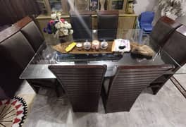 dinning table  and fridge