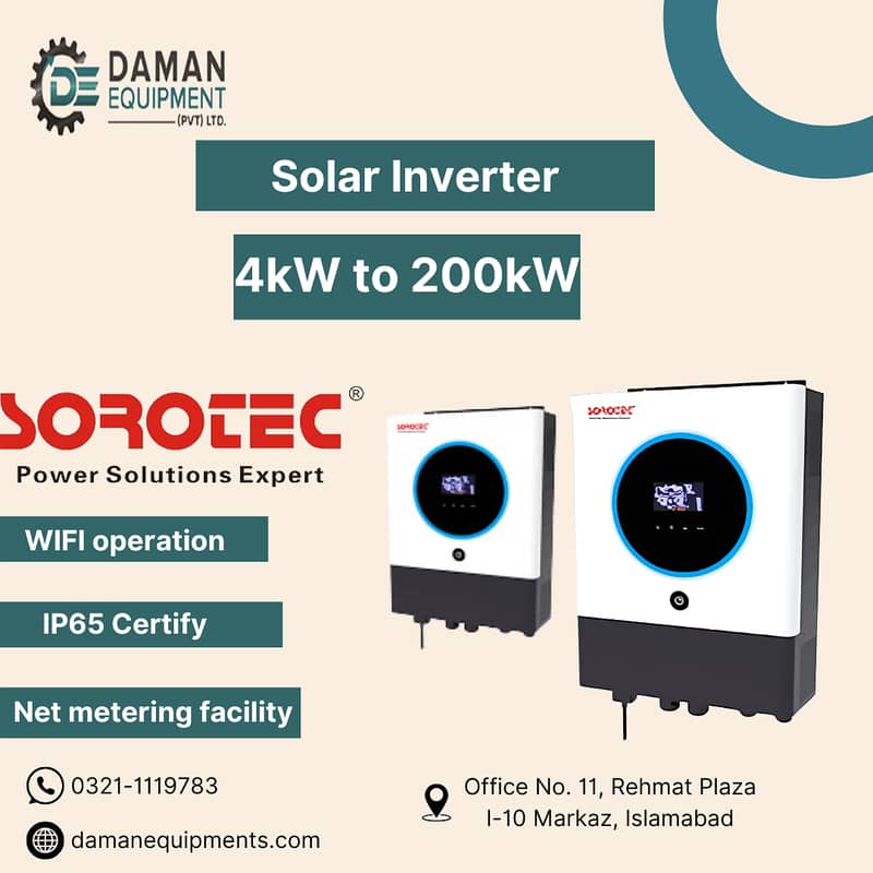 Solar Inverter REVO VM IV PRO T 6kW - Can operate without Battery 0