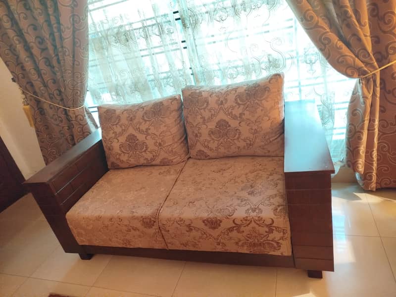 Seven Seater wooden sofa with mat hing Center Tables 13