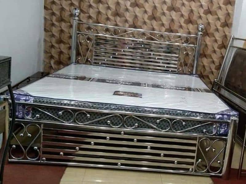 New Stainless Steel Double Bed | Steel Bed | Furniture 8