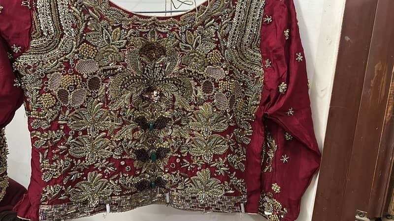 Bridal lehnga/bridal dress/Baraat lehnga/Baraat dress/red lehnga 1