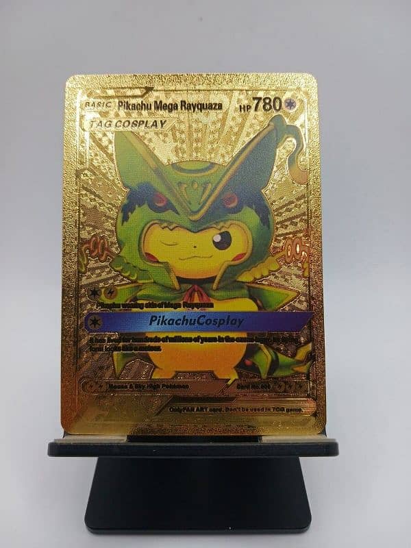 Pikachu mega rayquaza gold 3