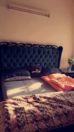 King Size Bed with side tables for sale