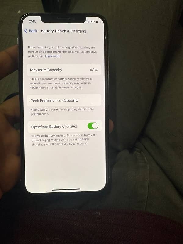 I phone X PTA Approved having 93% Battery 64 GB 3