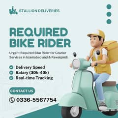 Urgent Required Bike Rider for Courier Service