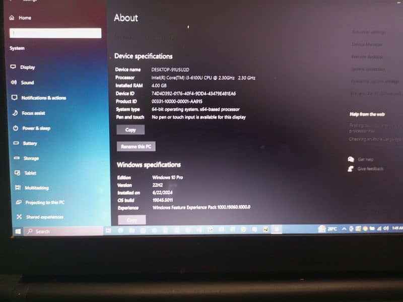 Toshiba core i3 6th generation laptop for sale 4