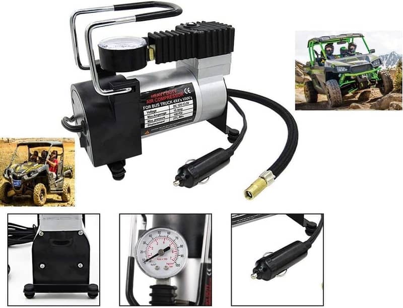 Portable 12 volt Electric Car Air Pump Compressor Bike Cycle 1