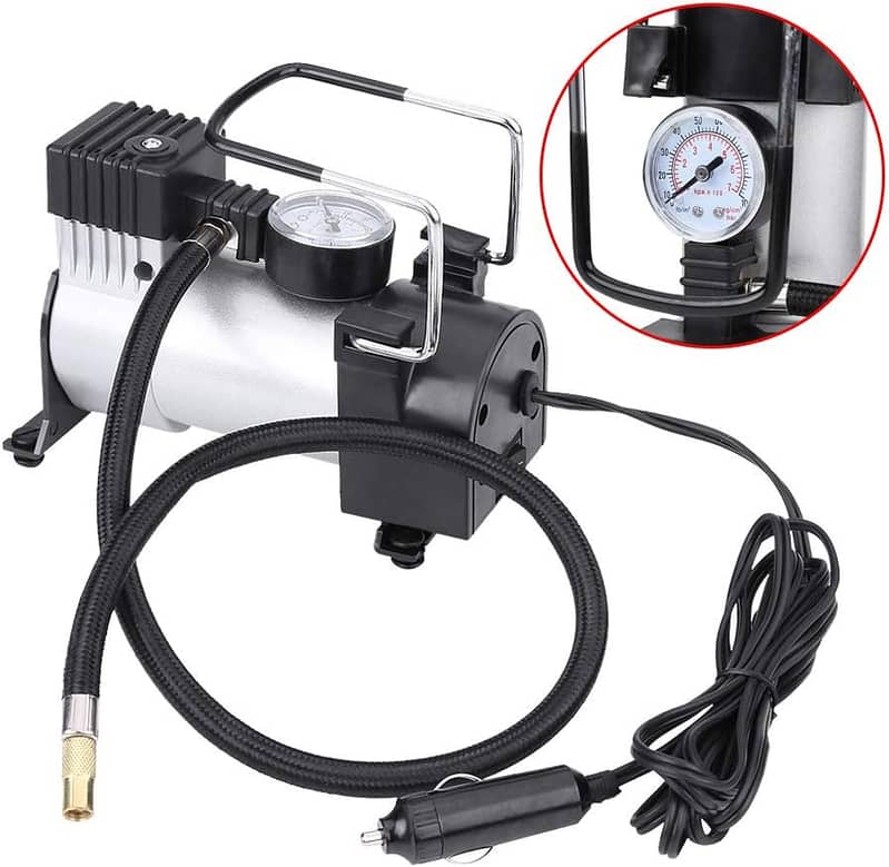 Portable 12 volt Electric Car Air Pump Compressor Bike Cycle 5