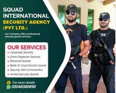 Monthly Security Guards , SSG Commandos , Vip Security Guards