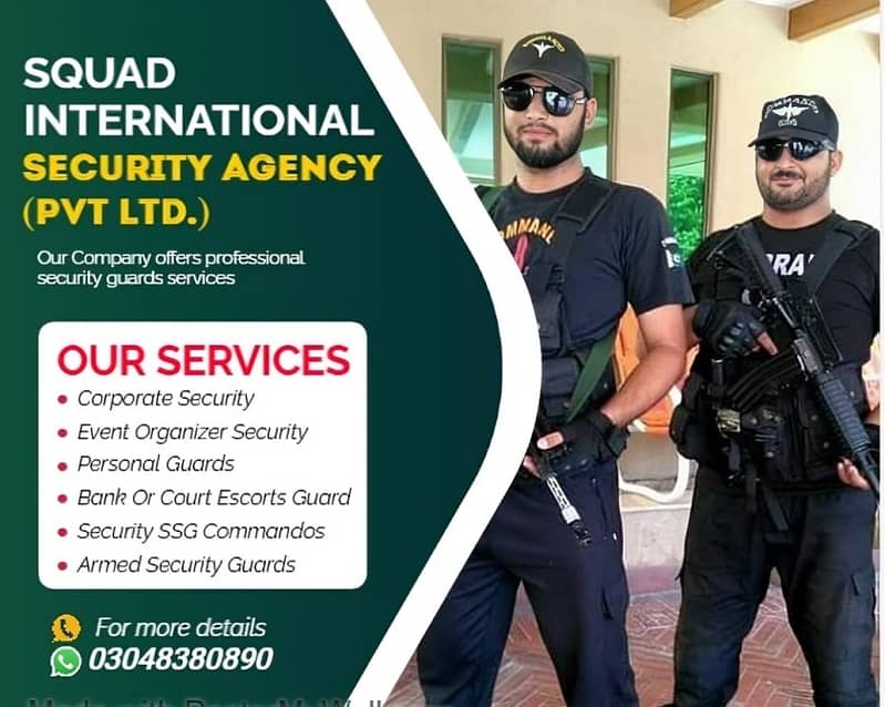 Monthly Security Guards , SSG Commandos , Vip Security Guards 0