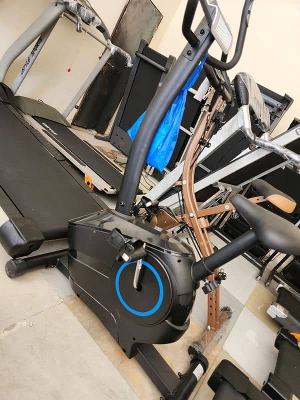 Treadmills(0329-4545517), Gym cycles, Dumbles, Ellipticles, Spin bike 9