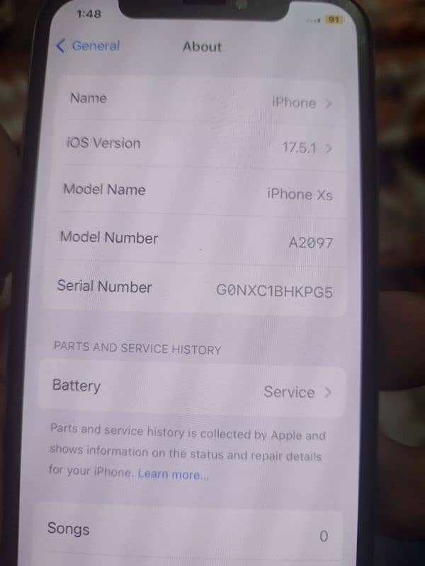 iphone XS 256 GB Non pta 7