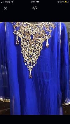 blue Shafoon formal dress