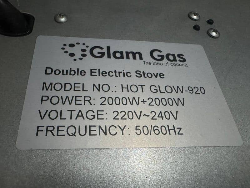 Glam Gas Double Electric Stove 8