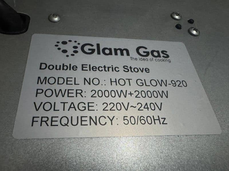 Glam Gas Double Electric Stove 9