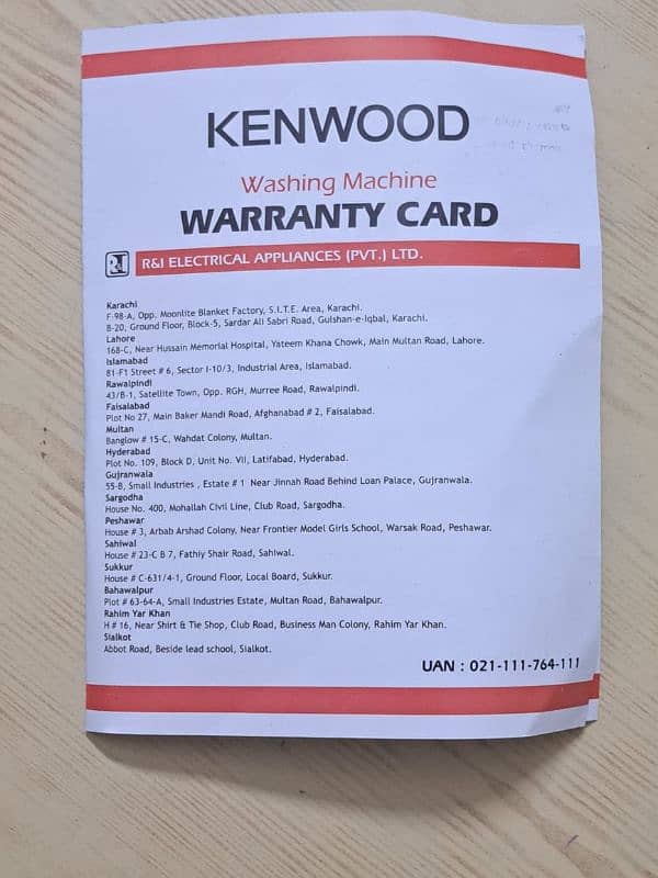 KENWOOD SEMI AUTOMATIC MACHINE 7