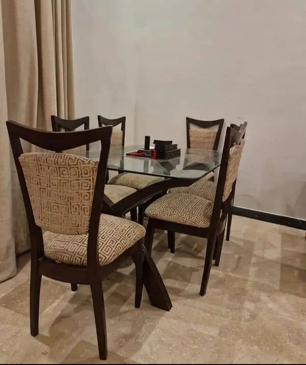 Dinning table with 6 chairs 3