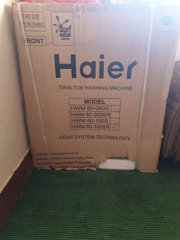 Haier Semi Automatic 8KG HWM-80-100SR | Twin Tub 1