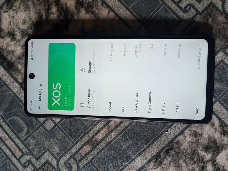 nifinix note30 ram(8/256) 3