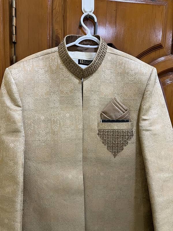 Shirwani for sale just  two hour use brand new condition 2