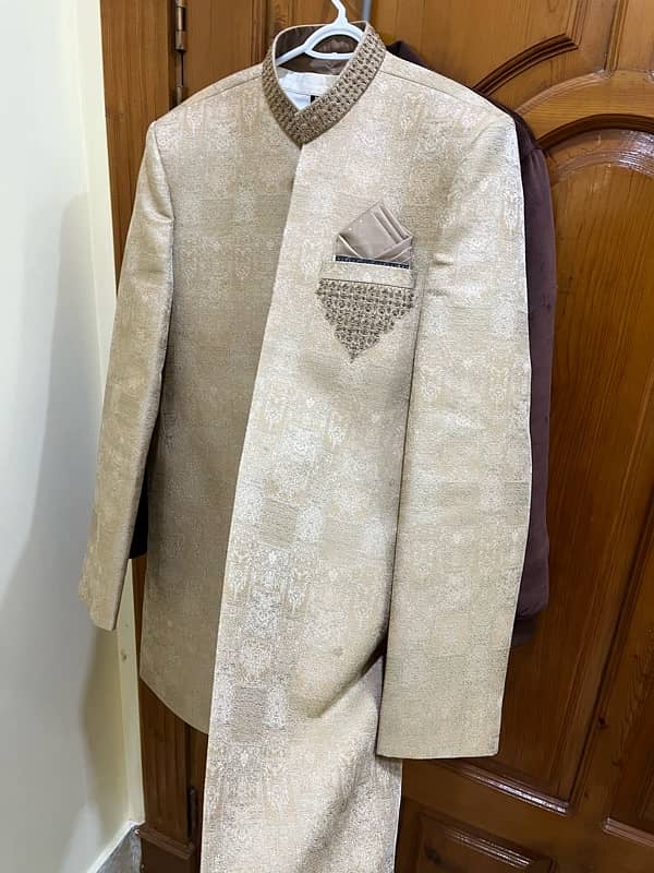 Shirwani for sale just  two hour use brand new condition 3