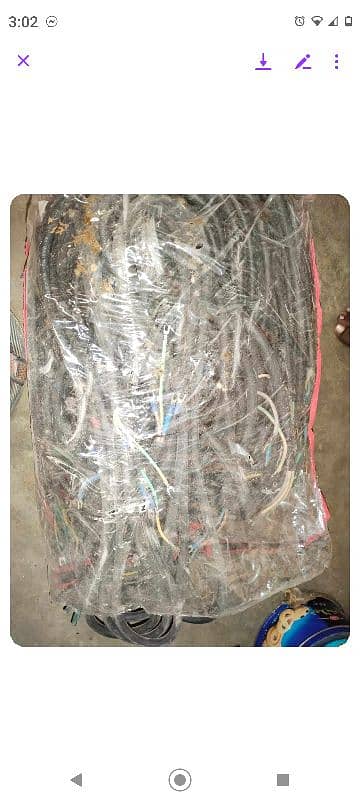 AC 4 core  wire ha. Indore to outdor communication wire 25 set hai. 1