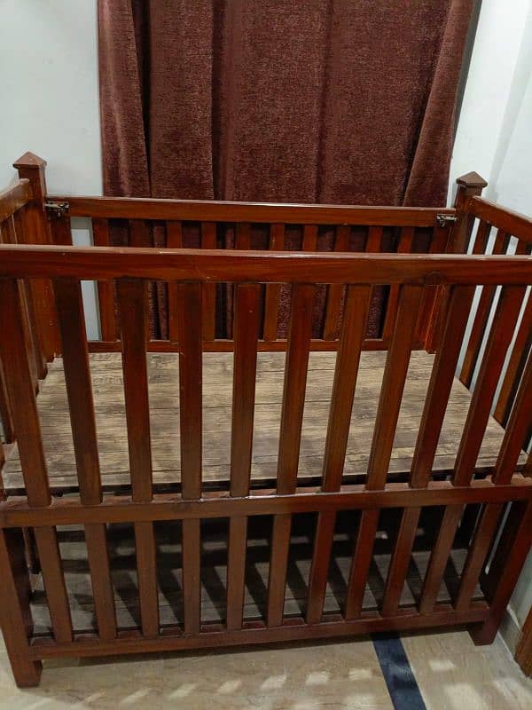 wooden baby cot and wooden swing 14