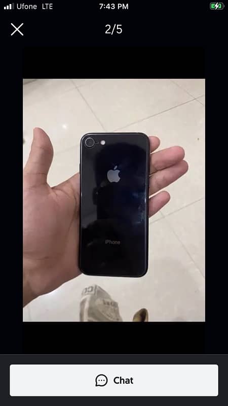 iPhone 7 Pta approved 128GB with box cable whatapp 03348646312 4